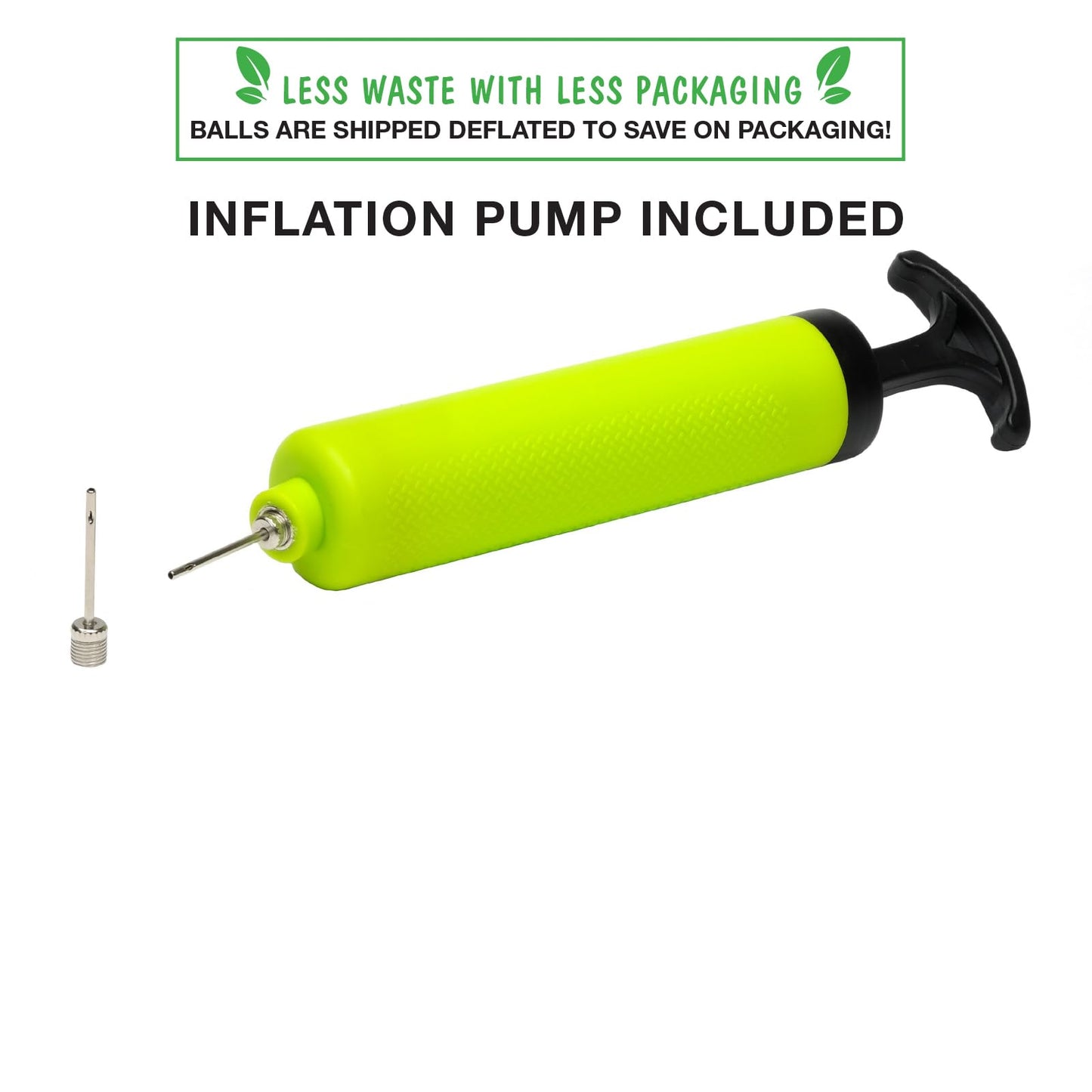 Xcello Sports Soccer Ball (Black/Green/Silver, White/Green/Silver) w/Pump (Size 4, Pack of 6)