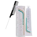 Tocco Magico Color-Ton Alle Erbe Permanent Hair Color Cream (w/Sleek Steel Pin Rat Tail Comb) Haircolor Dye Creme (7NW / 7.03)