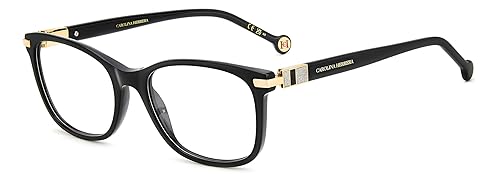Carolina Herrera Vista Her 0201 2m2 53/18/145 Unisex Women's Sunglasses, 2M2/19 Black Gold, 53, 2m2/19 Black Gold, 53
