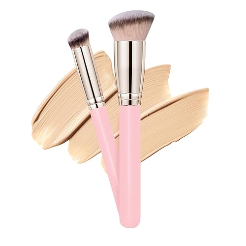 Makeup Brushes Dpolla Pro Foundation Brush and Flawless Concealer Brush Perfect for Any Look Premium Luxe Hair Contour Brush Perfect for Blending