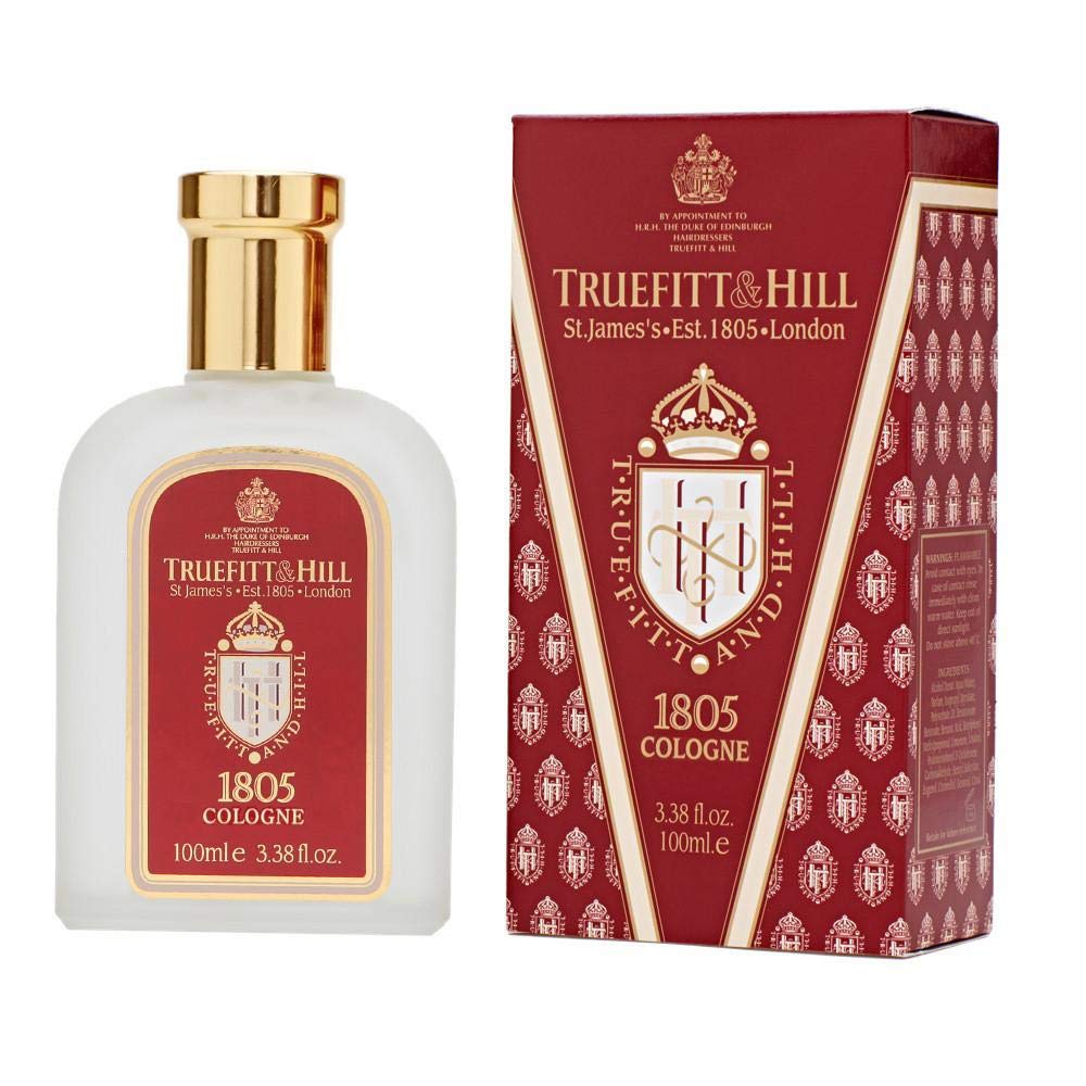 Truefitt & Hill Luxury Cologne - 1805 - Premium Long-Lasting Oceanic Men's Fragrance Presented in a Beautifully Etched Traditional Atomizer Bottle