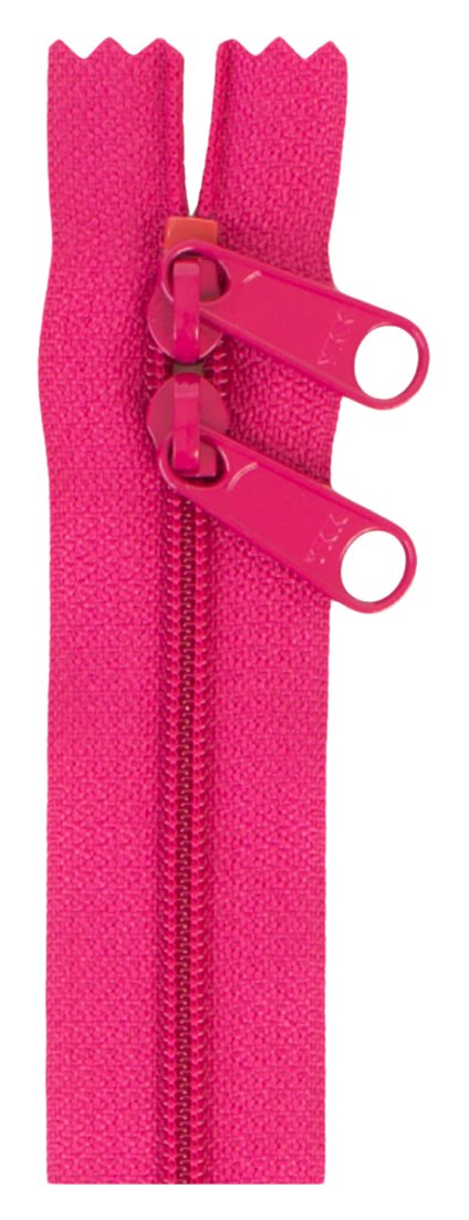 ByAnnie ZIP30-250 Double Slide Zipper, 30", Lipstick