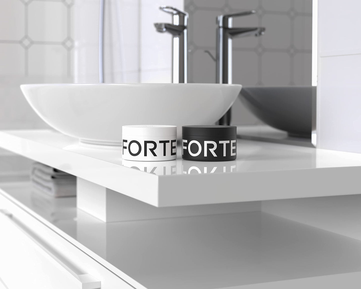 Forte Series Hair Styling Cream, 3 oz, Medium Hold, Light Cream, Volumizing & Thickening Cream for Men, Water Soluble Hair Texturizer for Easy Washout