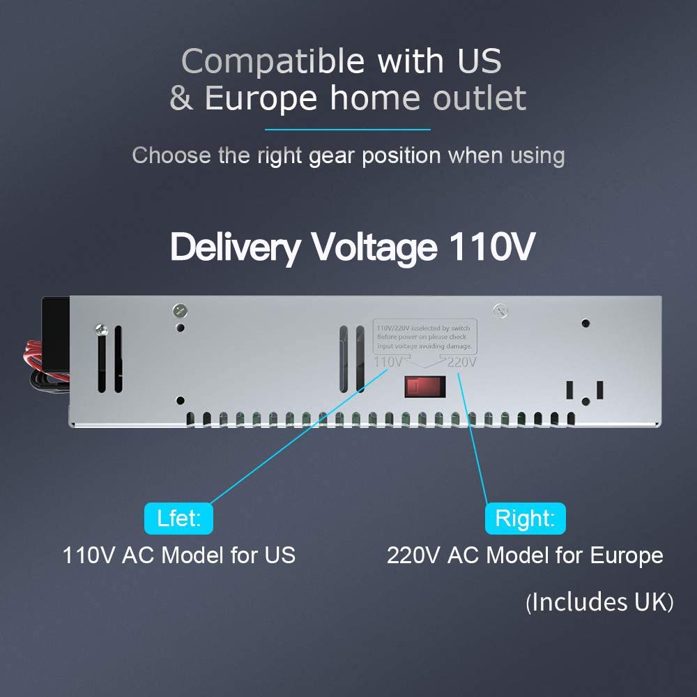 DC 12V 30A Power Supply 360W – Universal Regulated Switching AC to DC Converter 110V/220V SMPS Adapter for LED Strip, CCTV, Radio, Computer
