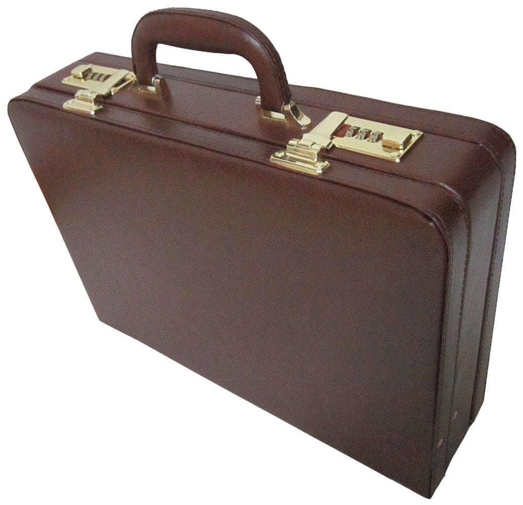 Amerileather Expandable Executive Faux Leather Attache Case(#2893-8)