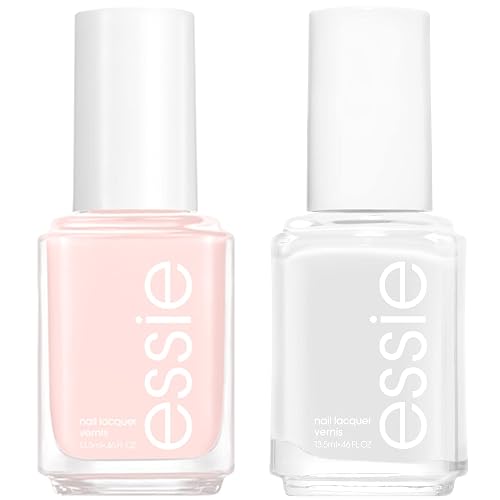 essie nail polish, Ballet French Manicure Kit, a sheer pink and a white nail polish, 8-free vegan, 1 kit Beauty & Personal Care essie