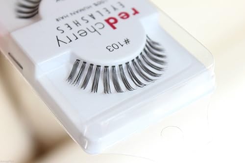 Red Cherry Eyelashes 100% human hair #103 (6 pairs pack) by Thorlight