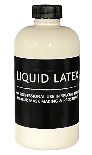 Liquid Latex 2 oz - Professional Grade for Special Effects Makeup and Mask Making - Dries Translucent