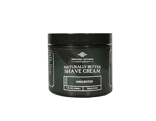 MNSC Unscented Naturally Better Shave Cream - Smooth Shave, Hypoallergenic Sensitive Skin Formula, Softer Skin, Prevents Razor Burn, Handcrafted…