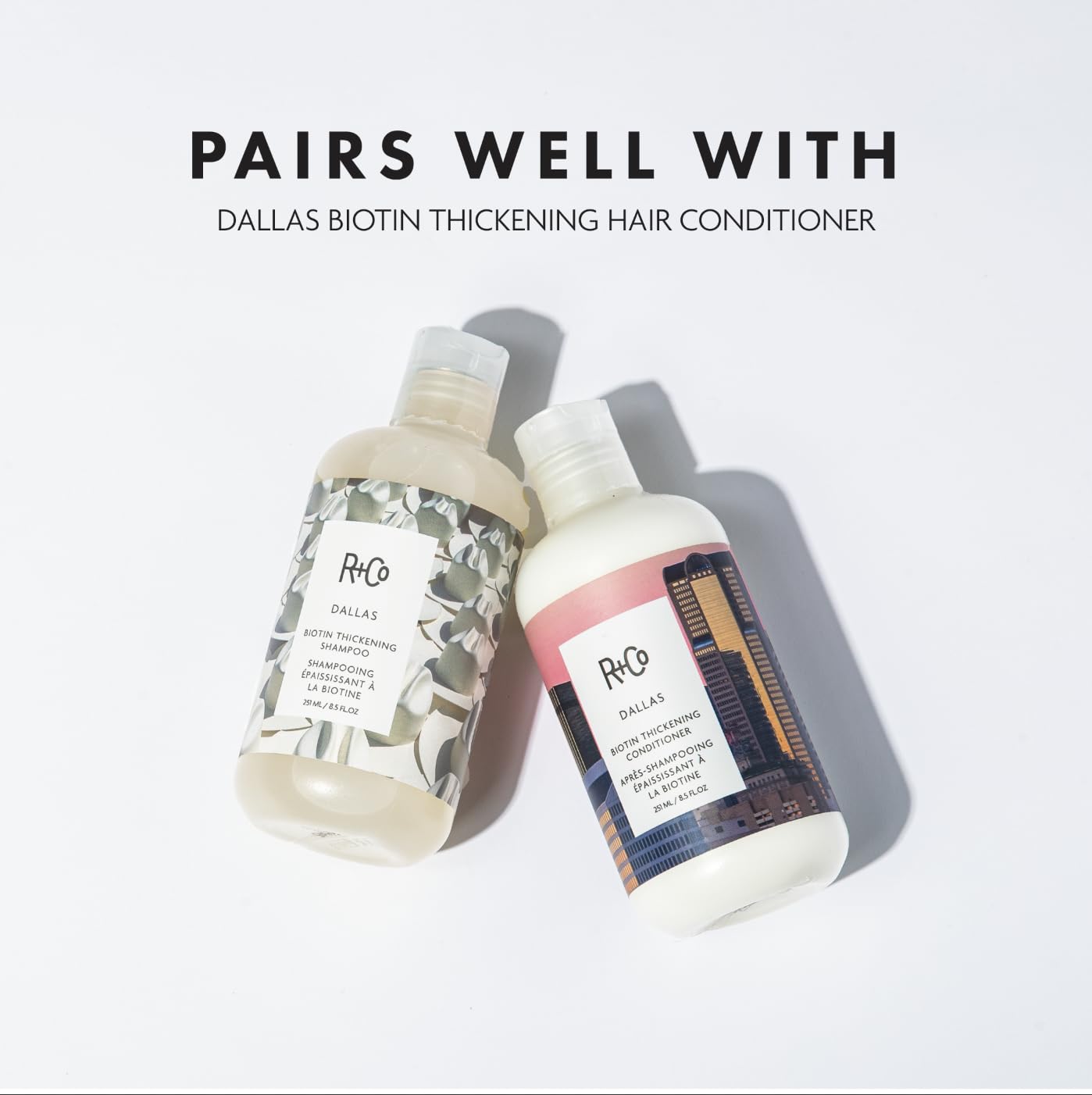R+Co Dallas Thickening Shampoo | Biotin for Hair Growth, Thickening, + Strengthening | Vegan + Cruelty-Free |