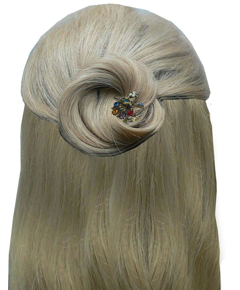 Set of 8 JCGY Mini Hair Claws Tiny 1"x1" Metal Claw Clip LPW-5-8