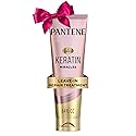 Pantene Keratin Leave-In Conditioner with Argan Oil, Protein Treatment for Dry, Damaged & Color-Treated Hair, Repairs Split Ends & Protects from