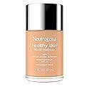 Neutrogena Healthy Skin Liquid Foundation Makeup Broad Spectrum SPF 20 Sunscreen, Medium Coverage, Vit B5, Antioxidants, All Day Wear, Classic Nude