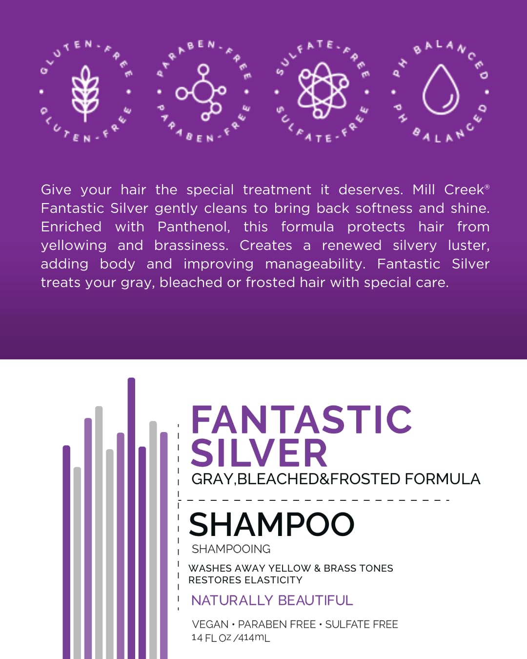 Mill Creek Fantastic Silver Shampoo and Conditioner Bundle