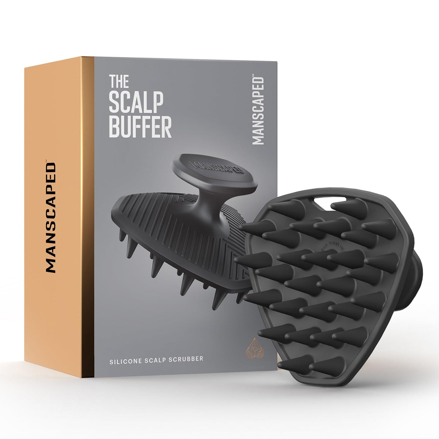 MANSCAPED® The Scalp Buffer Men’s Silicone Head Scrubber - Premium Cleansing & Exfoliating Hair Brush, Ergonomic Handheld Design for Gentle Scalp Beauty and Personal Care MANSCAPED Default Title