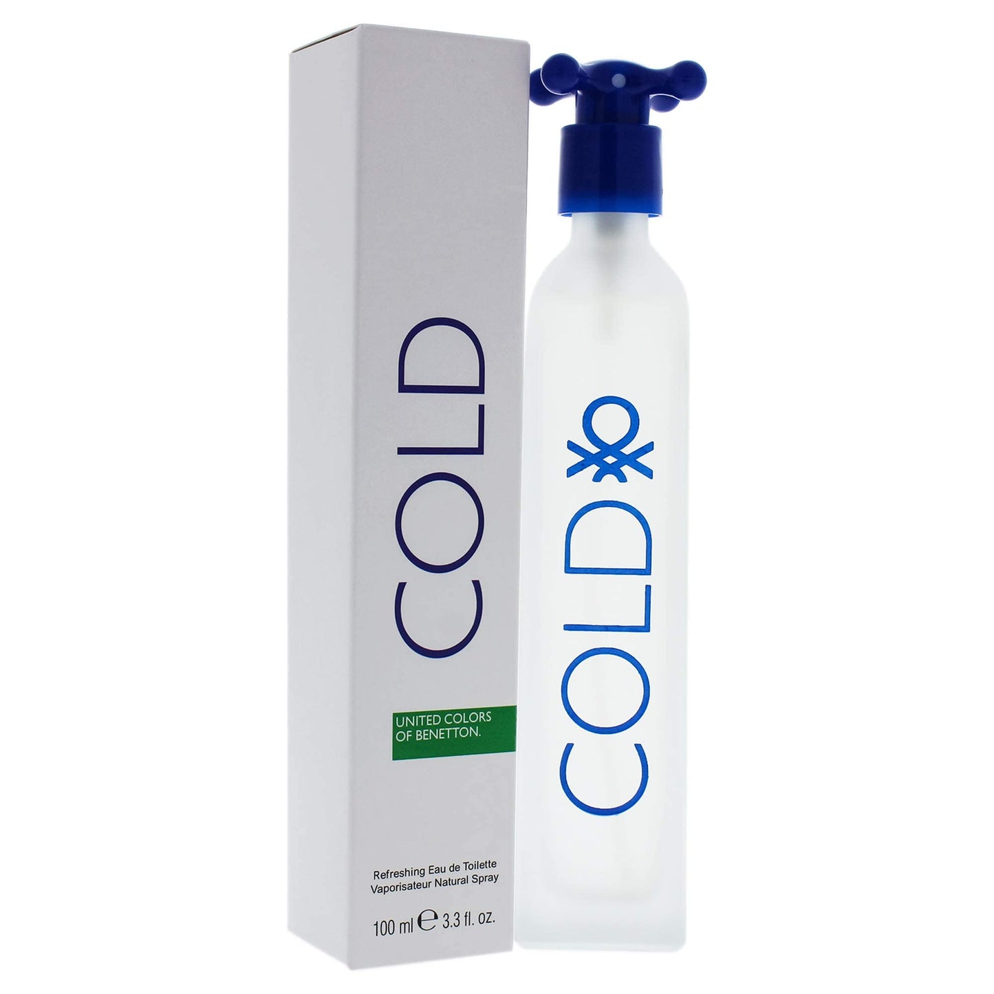 Cold By United Colors Of Benetton For Men. Eau De Toilette Spray 3.3 Ounce