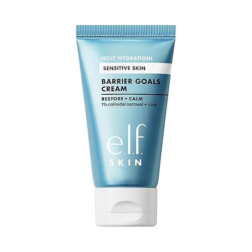 e.l.f. SKIN Holy Hydration! Barrier Goals Cream Mini, Face Moisturizer For Hydrating & Soothing, Helps Visibly Reduce Redness, Vegan & Cruelty-Free