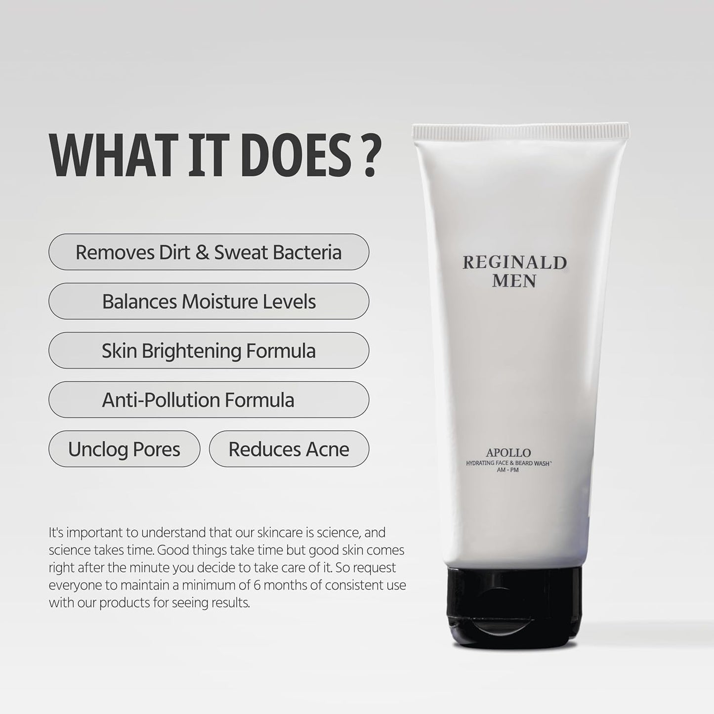 Reginald Men Apollo - Hydrating Face & Beard Wash 100g