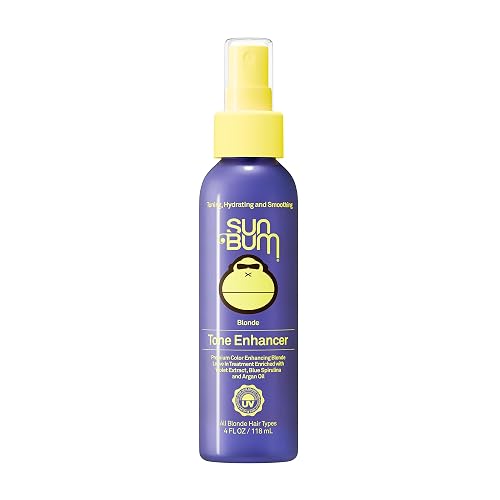 Sun Bum Blonde Tone Enhancer - Neutralizes Brass and Enhances Color and Shine of Blonde Hair - Protecting Toner against UV Rays - Made Without