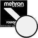 Mehron Makeup Foundation Greasepaint | Stage, Face Paint, Body Paint, Halloween Makeup 1.25 oz (38 g) (WHITE)