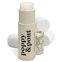 Poppy & Pout Marshmallow Creme Jumbo Lip Balm | All Natural Lip Balms & Moisturizers | Hydrates with Beeswax, Vitamin E, Organic Coconut Oil |