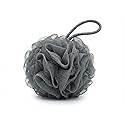 SPHTOEO Bath Shower Sponge Loofah - Extra Rich Lather Body Sponge for Shower, Soft & Comfortable Bath Pouf for Gentle Daily Cleansing?Gray (White
