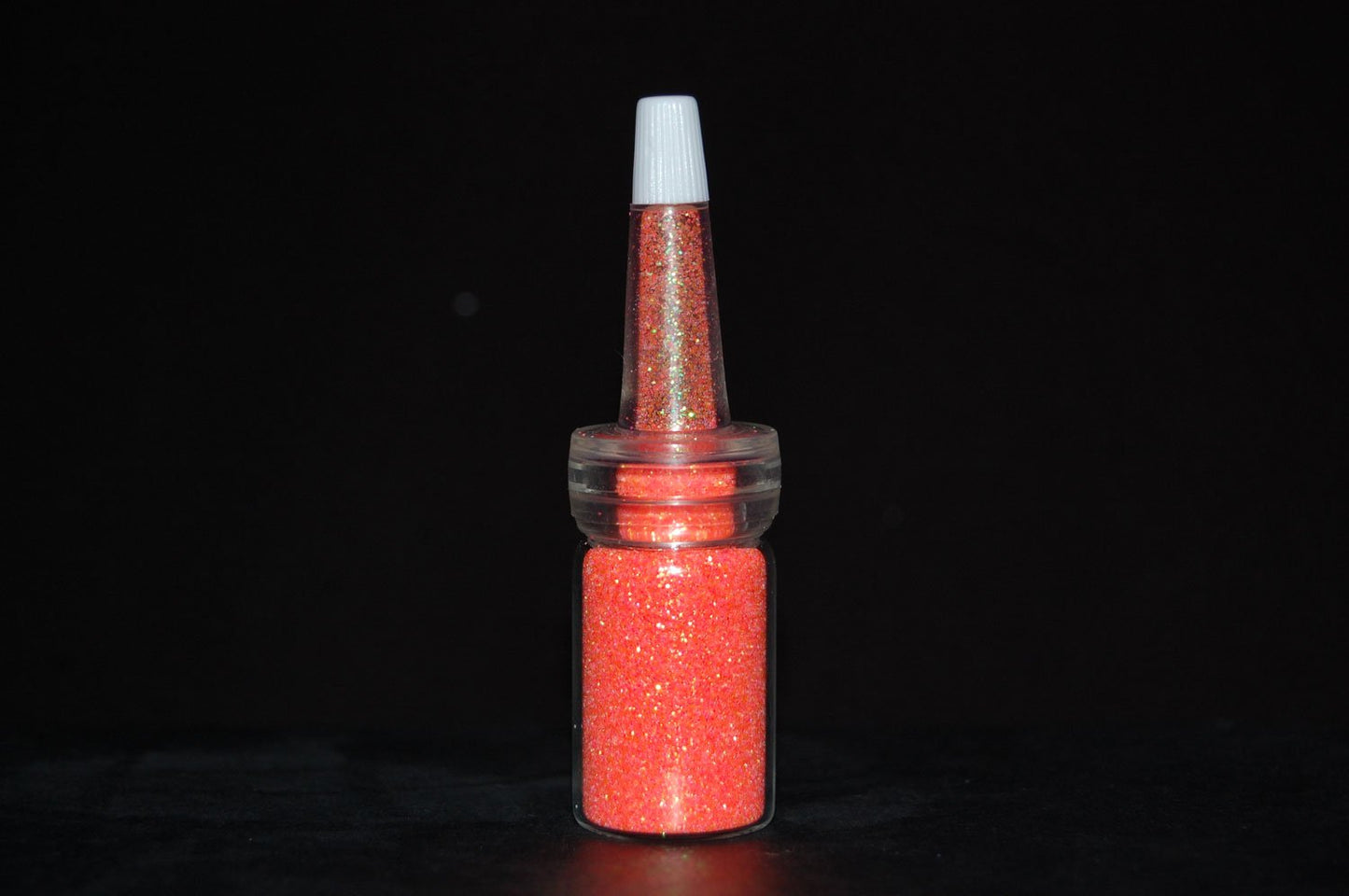 UV Blacklight Reactive Cosmetic Face & Body Glitter Powder (10 Gram Jars) (UV Neon Orange)