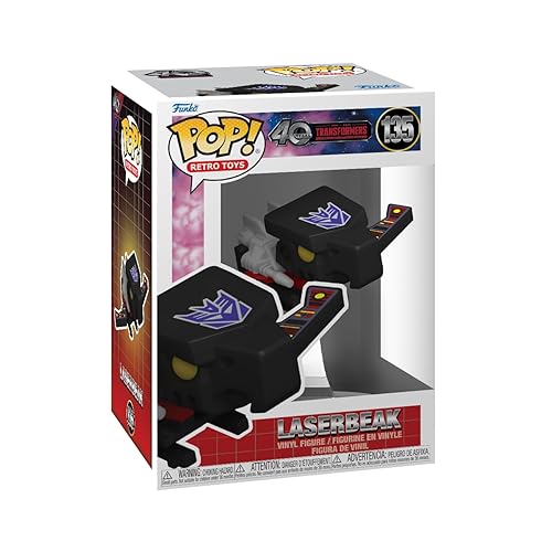 Funko Pop Retro Toys: Transformers: Generation 1-40th Anniversary, Laserbeak - 1/6 Odds for Rare Chase Variant - (Styles May Vary) - Collectable…
