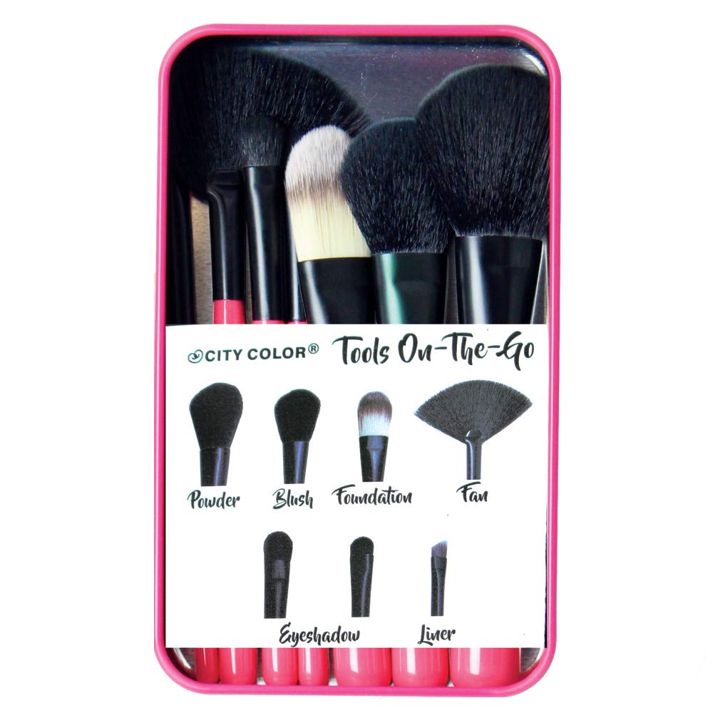 City Color Cosmetics - Tools On-The-Go7 pcs Travel Brush Kit