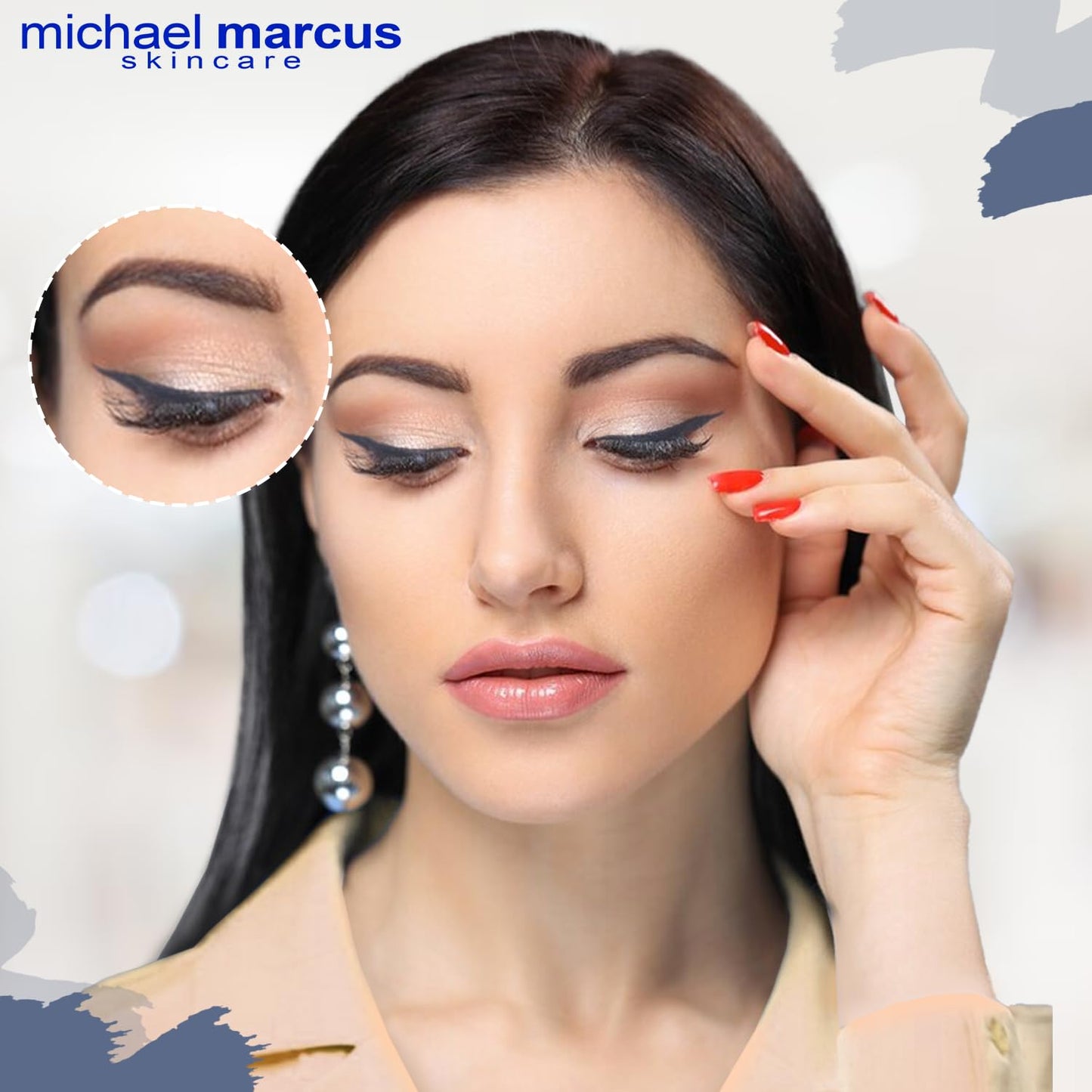 michael marcus Makeup Cake Eye Liner (Twilight) - Water Activated Dry Pressed, Long-Lasting, Vibrant Color & Smudge Resistant Eyeliner - Cruelty