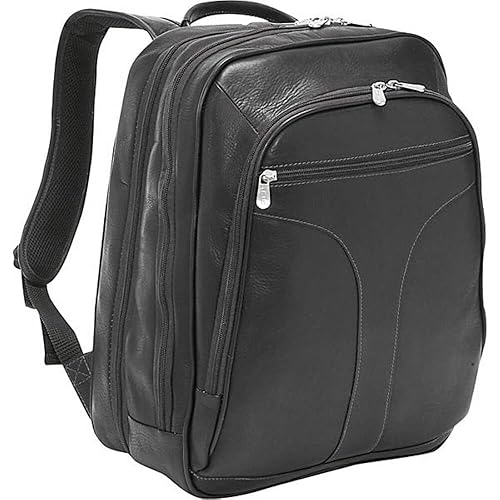 Piel Leather Checkpoint Friendly Urban Backpack, Black, One Size