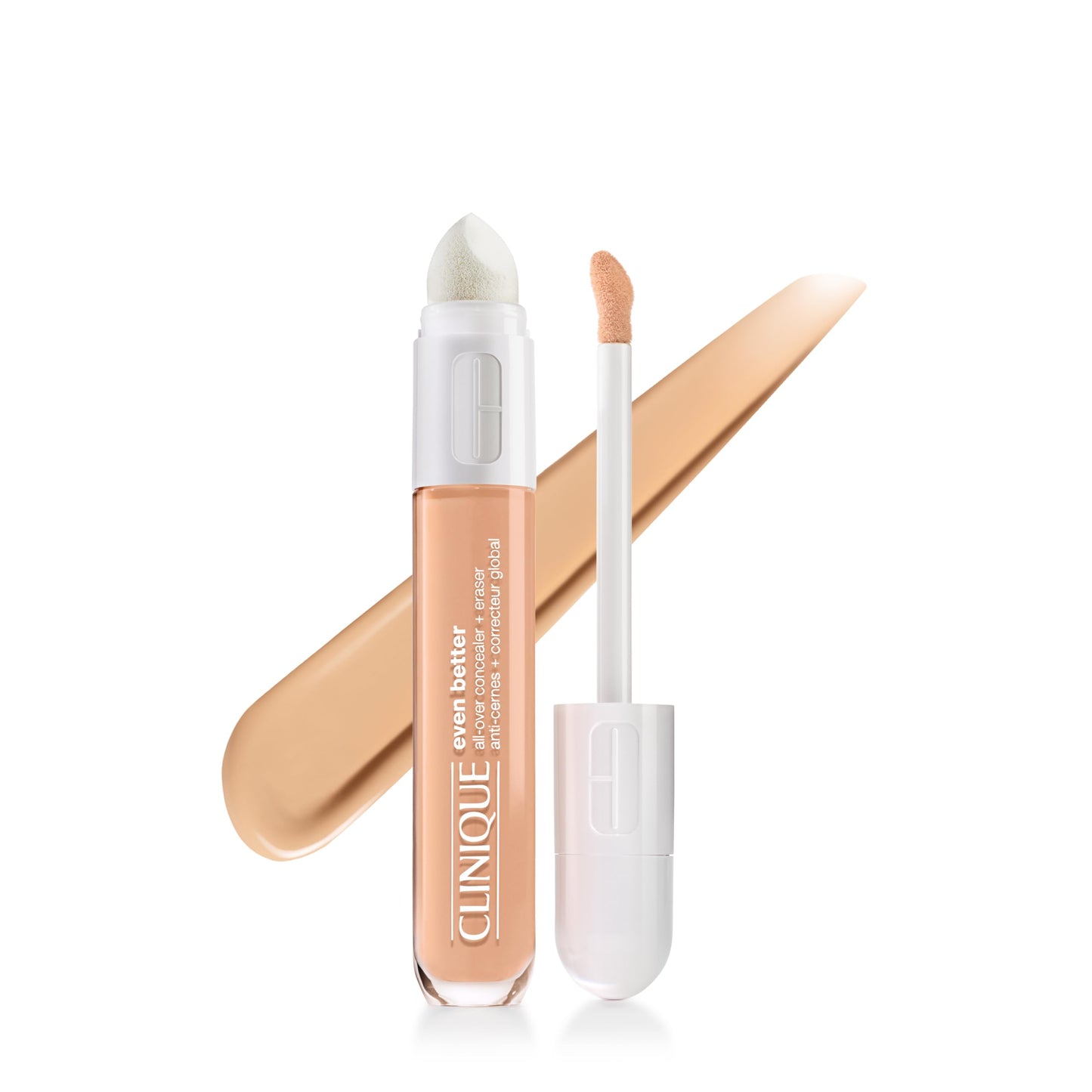 Clinique Even Better All-Over Full Coverage Concealer + Eraser Makeup For Dark Undereye Circles | With Hyaluronic Acid + Caffeine | Hydrating
