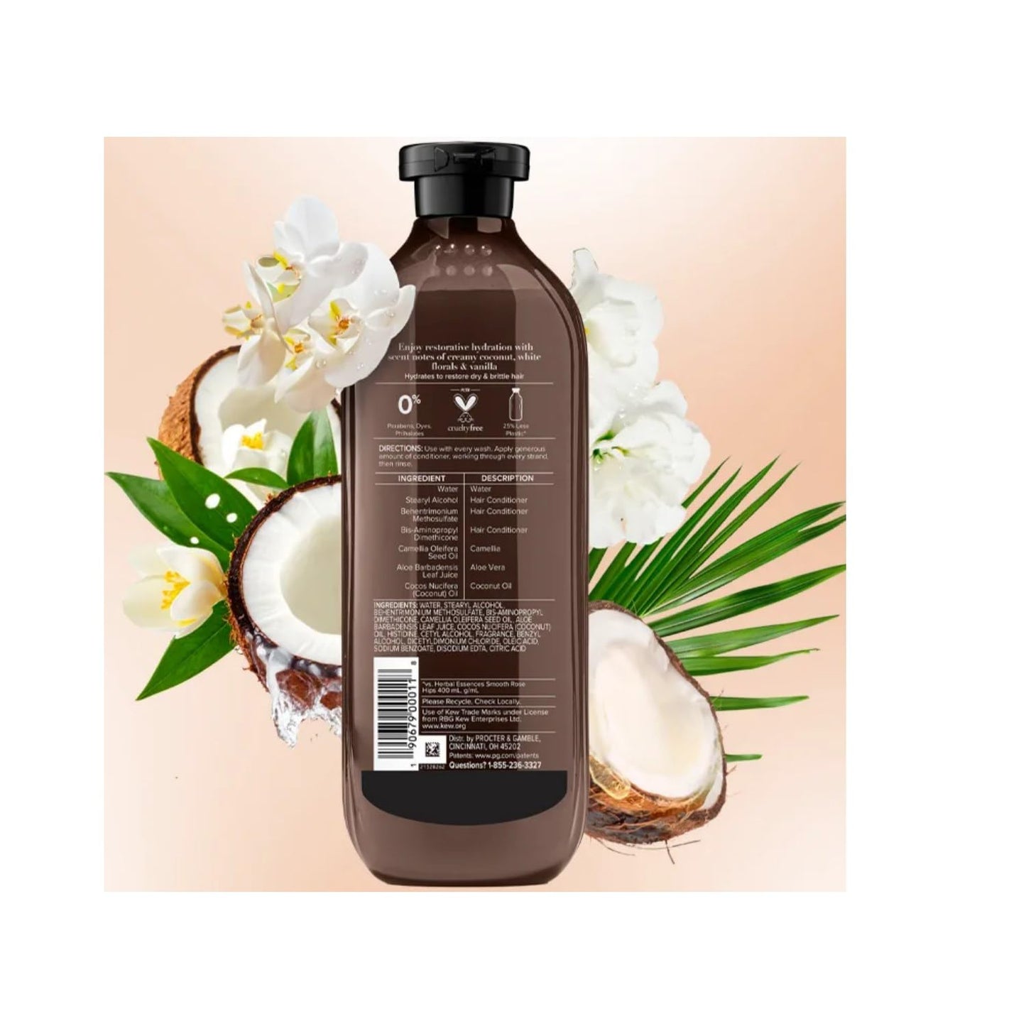 Herbal Essences Conditioner for Color Treated Hair, Coconut Milk BioRenew, 13.5 FL OZ (Pack of 2)