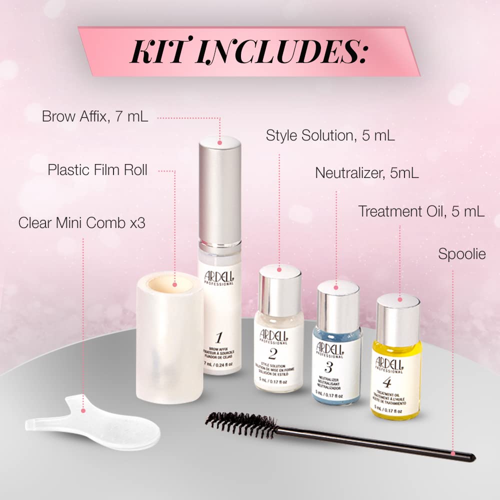 Ardell Brow Lamination Kit, Lift, Shape, and Define Brows, Waterproof, 1-pack