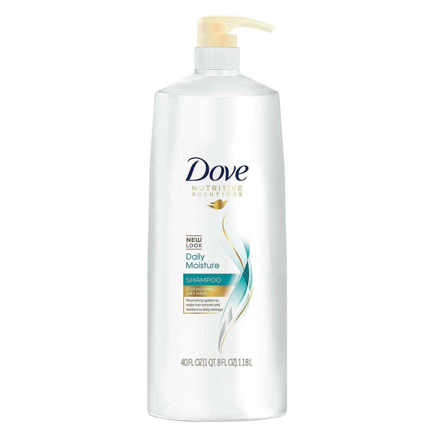 Dove Damage Therapy Daily Moisture Shampoo - 40 Ounce Pump (2 Pack)