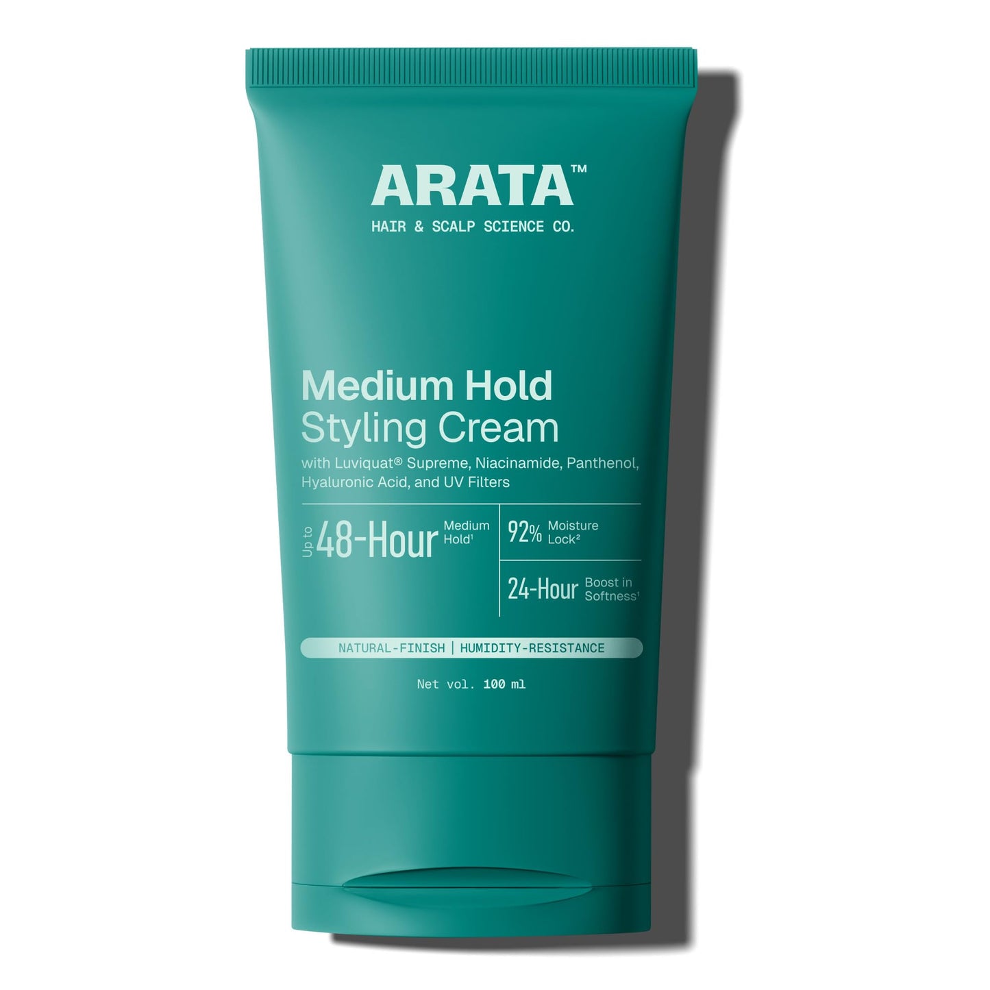 Arata Natural Styling & Strong Hold Hair Cream For Men & Women (3.4 Fl Oz) | With Hair Growth Formula, Organic Flaxseed & Olive Oil