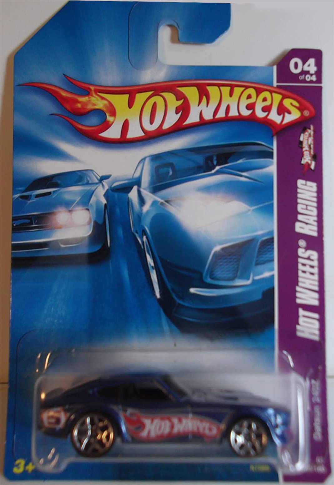 Hot Wheels Racing 2007 Datsun 240Z 04 of 04 #080/180 Blue with 5 Y Wheels