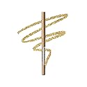 Ruby Kisses Pencil Eyeliner, Retractable Eyeliner, Waterproof, Smudge-Proof Eye Makeup, High Pigmented, 24H Long Lasting Eyepencil (Metallic Gold)