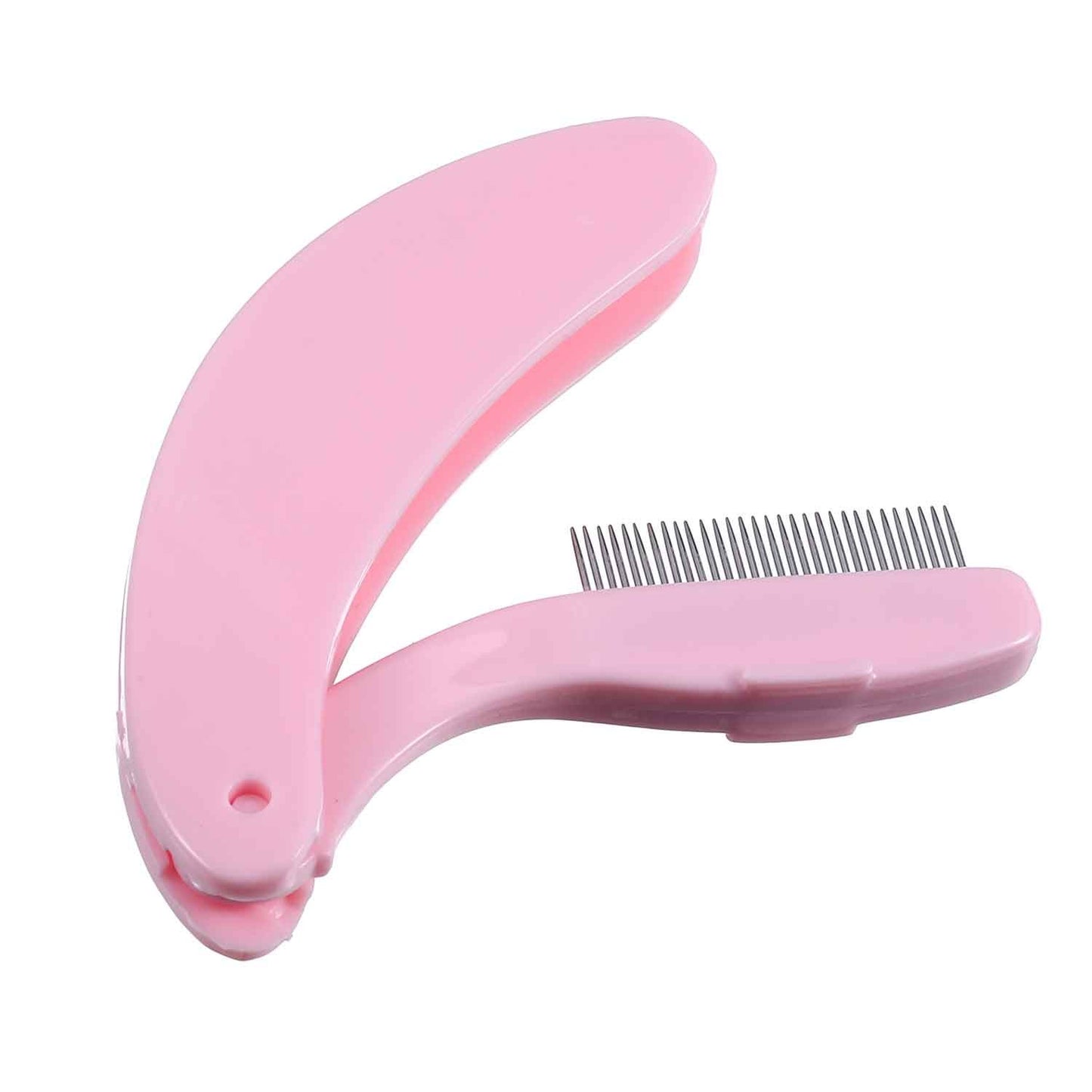 4 Packs Folding Eyelash Comb, Stainless Steel Metal Teeth Eyebrow Separator Comb Lash and Brow Makeup Applicator Brush Professional Tool for Define