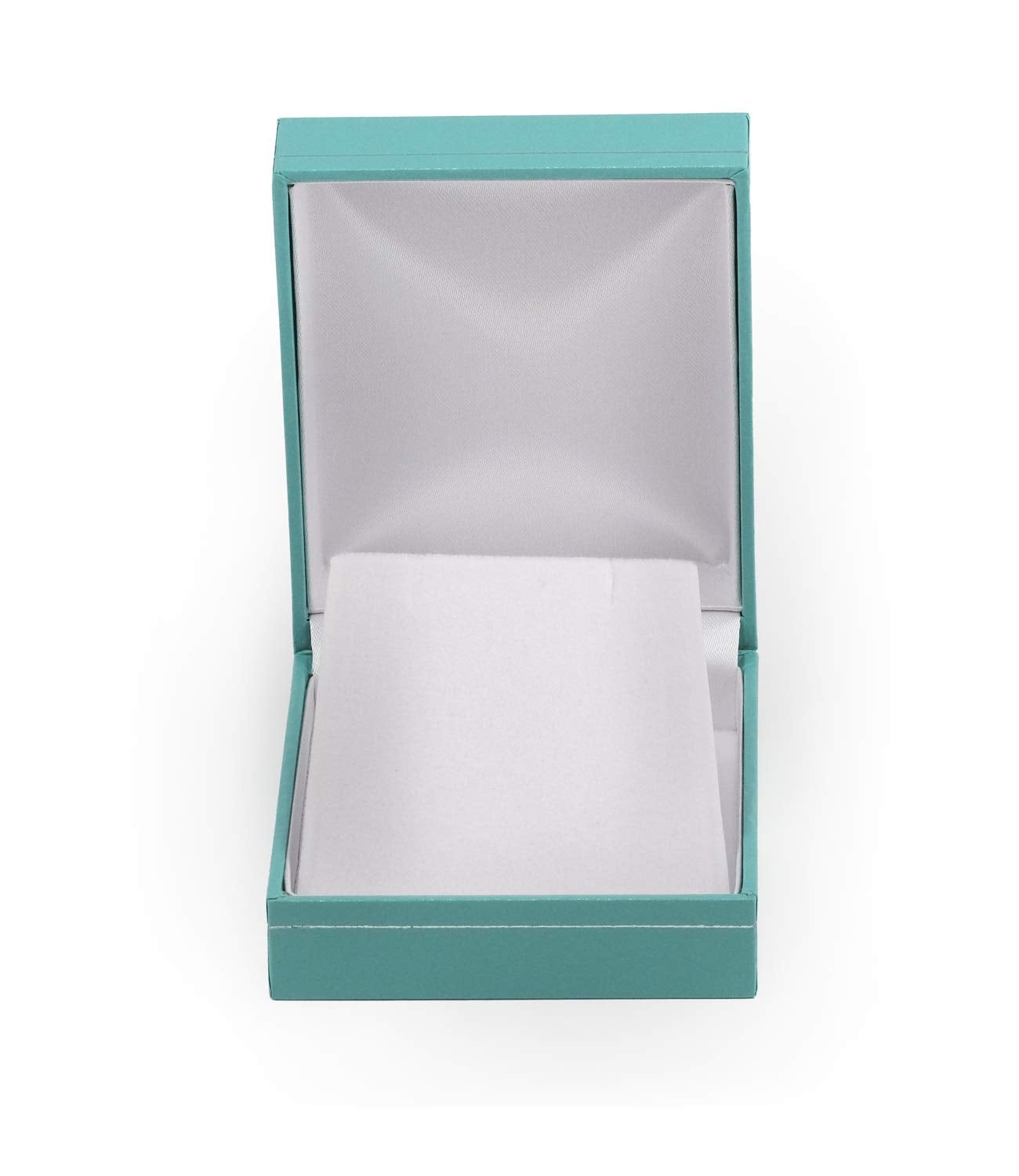 888 Display USA Ultra Elegant Teal Blue Earring Jewelry Box - Small Earrings or Thin Wire Pendant Jewelry Gift Box