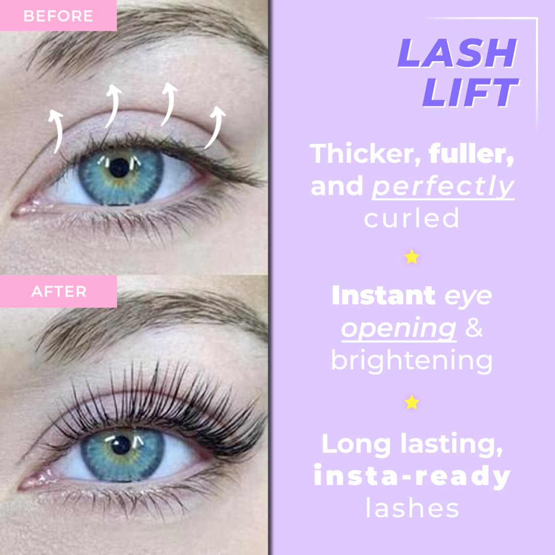 Lash Lift Kit with Keratin by CICI | Instant Perming, Lifting & Curling for Eyelashes | Long Lasting Professional Salon Results for a Supermodel Look