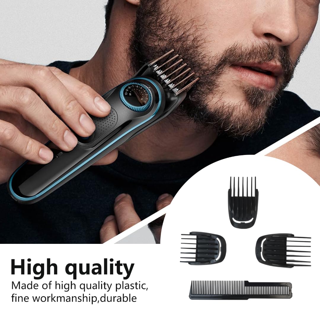Zafina-UP 3 Piece Set (9mm 12mm 16mm) Haircut Blade Guards Replacement for Philips Norelco Multigroom MG5740 MG5750 MG5760, with Small Beard Comb Beauty and Personal Care Zafina-UP
