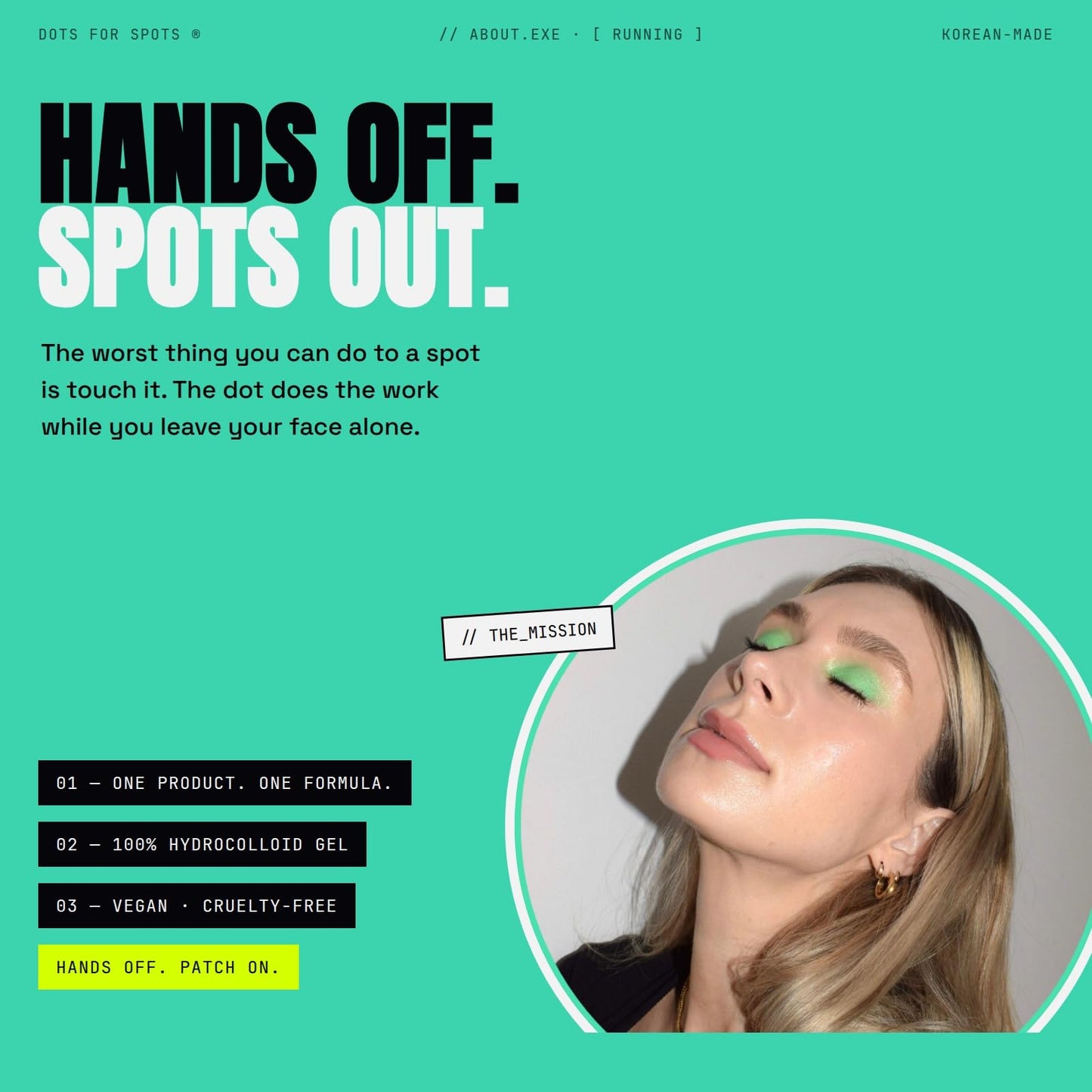 Dots for Spots Pimple Patches For Face, Fast Acting, Translucent Hydrocolloid Zit Patches that Unclog Pores Korean Skin Care, Vegan, Cruelty Free (60 Beauty and Personal Care Dots for Spots
