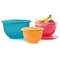 Tupperware Brand Impressions 6-Piece Classic Bowl Set (3 Bowls + 3 Lids) - Dishwasher Safe & BPA Free - Airtight, Leak-Proof Food Storage Containers…