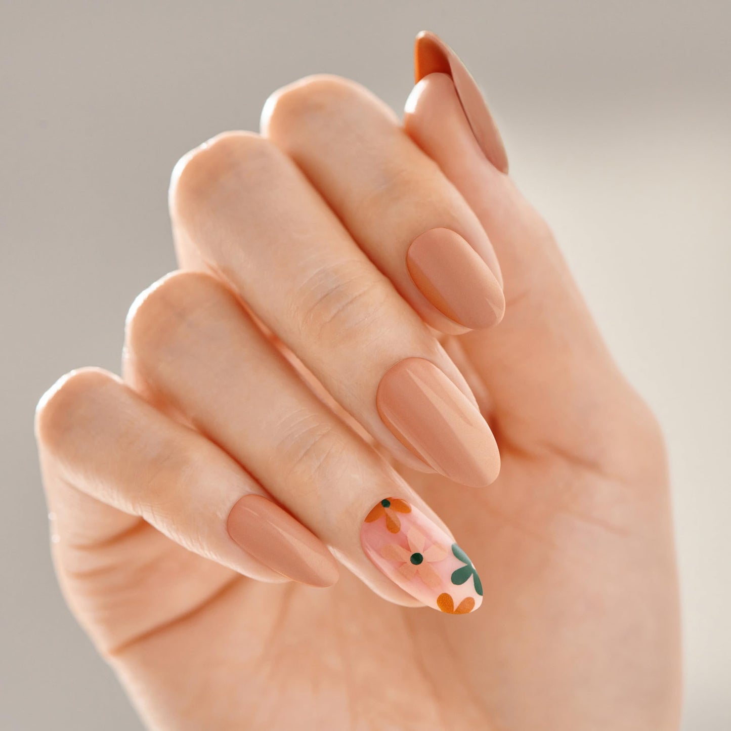 Kiss Impress No Glue Mani Press On Nails, Design, 'As It Was', Beige, Medium Size, Almond Shape, Includes 30 Nails, Prep Pad, Instructions Sheet, 1 Beauty & Personal Care imPRESS