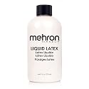 Mehron Makeup Liquid Latex | SFX Makeup | Halloween | Latex Glue for Skin | Prosthetic Glue 9 fl oz (266 ml) (Clear Flesh)