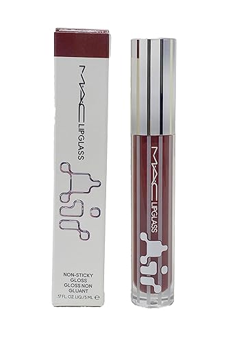 MAC Lipglass Air Non-sticky Gloss - 228 Aesthetic (Deep Brown with red undertone) .17 Fl Oz / 5 ml