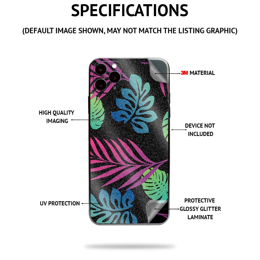 MightySkins Glossy Glitter Skin Compatible with Apple iPhone 13 Pro - Eyes and Teeth | Protective, Durable High-Gloss Glitter Finish | Easy to Apply,