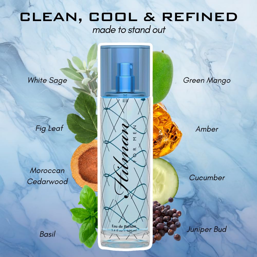 Sandora Fragrances Perfume for Men - INSPIRED by A WORLD RENOWNED MEN’S PERFUME - Mango, Fig Leaf, Basil, Cedarwood - Fresh, Sexy, Bold, Long-Lasting