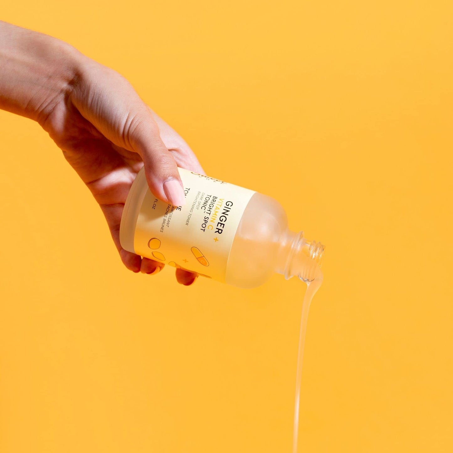 Sweet Chef Ginger + Vitamin C Spot Tonic 130ml – Hydrating Facial Toner with Turmeric to Smooth Skin & Fade Dark Spots